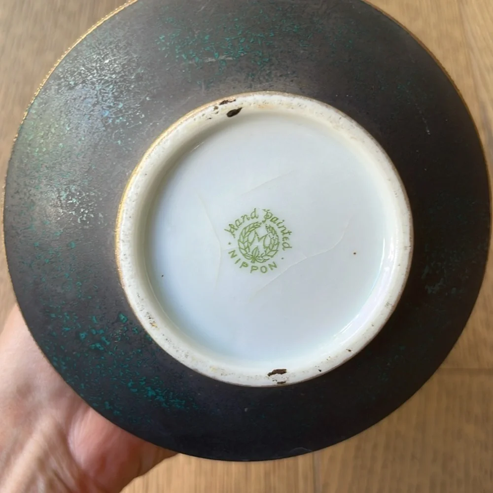 Nippon Morimura Hand Painted Amphora Vase Circa 1911-1921